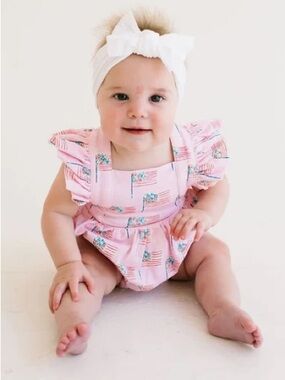 Pink Ruffle One-Piece Swimsuit for Kids